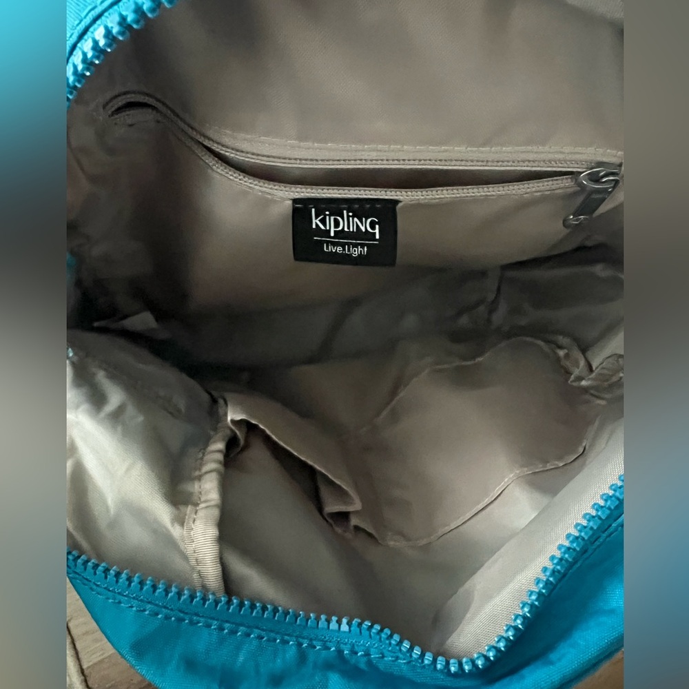 Kipling Teal Backpack With Interior Pockets - image 3